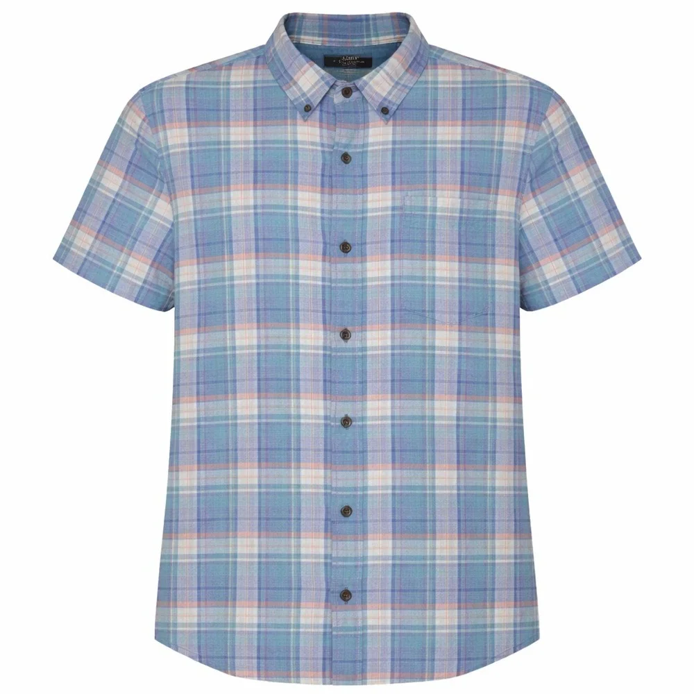 J.Crew Homespun Cotton Plaid Shirt Men Sz Medium Ivy League Preppy Office Summer